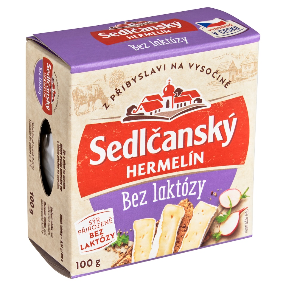 Obrázek 1 pro produkt Sedlčanský Hermelín bez laktózy 100g