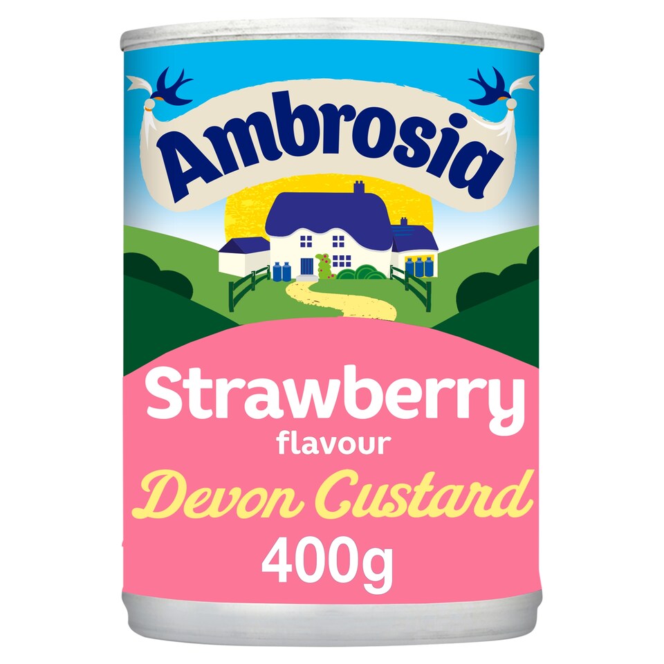 Ambrosia Strawberry Flavoured Devon Custard 400G