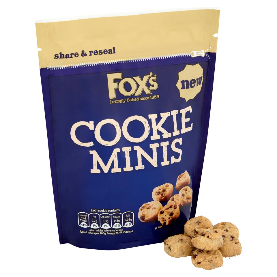 image 1 of Fox's Mini Cookies Pouch 120g