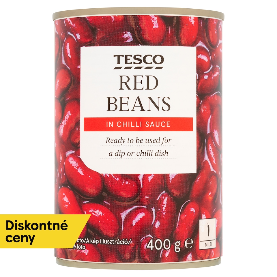 Tesco Červená fazuľa v čili omáčke 400 g
