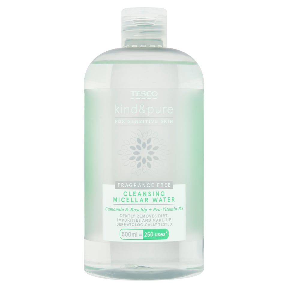 Tesco Kind & Pure  Fragrance Free Cleansing Micellar Water 500ml