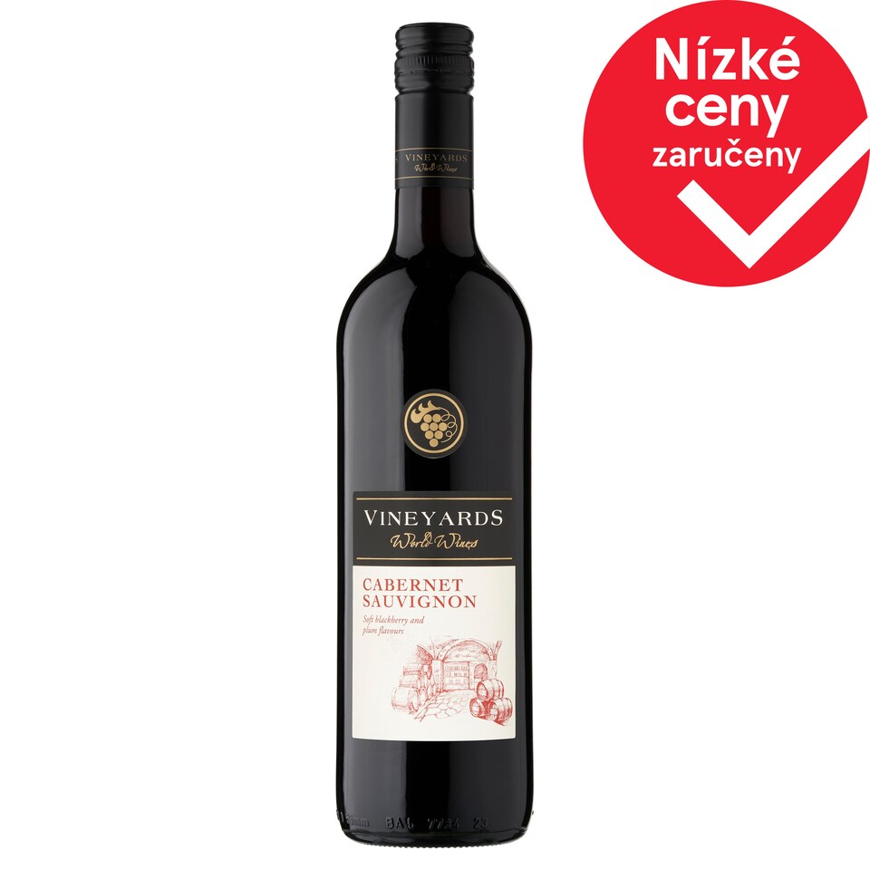 Vineyards World Wines Cabernet Sauvignon Red Dry Wine 750ml
