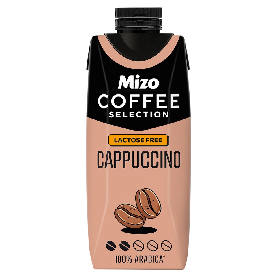 Mizo Coffee Selection Cappuccino UHT Lactose-Free Low-Fat Coffee-Flavoured Milk 250 ml