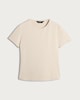 image 4 of F&F Polyamide Crew Neck Short Sleeved T-Shirt in Sand