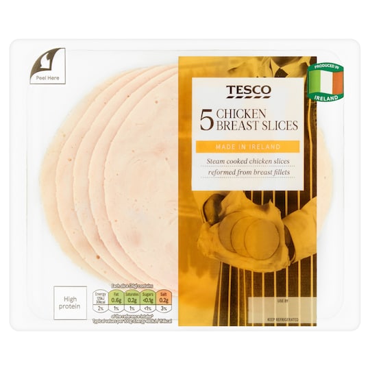 Tesco Deli Chicken Breast Slices 130G Tesco Groceries