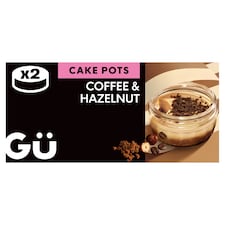 Gu Coffee & Hazelnut Sponge Cake Pots 2 x 65g