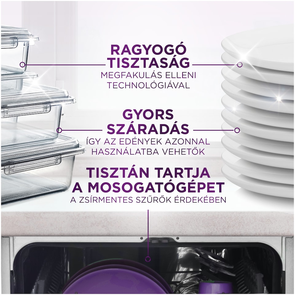 Jar Our 30 Minute Miracle Platinum Plus Mosogatókapszula, 54 db  1. kép