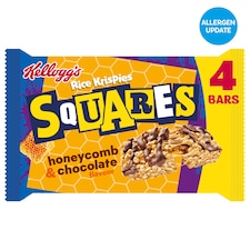 Kellogg's Rice Krispies Squares Chocolate & Honeycomb Multipack, 4x33g