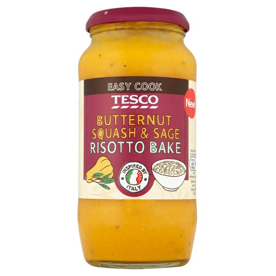 Tesco Butternut Squash And Sage Risotto Bake 500G Tesco Groceries