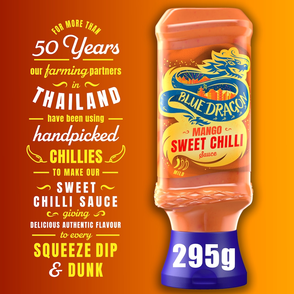 image 1 of Blue Dragon Mango Sweet Chilli Dipping Sauce 295g