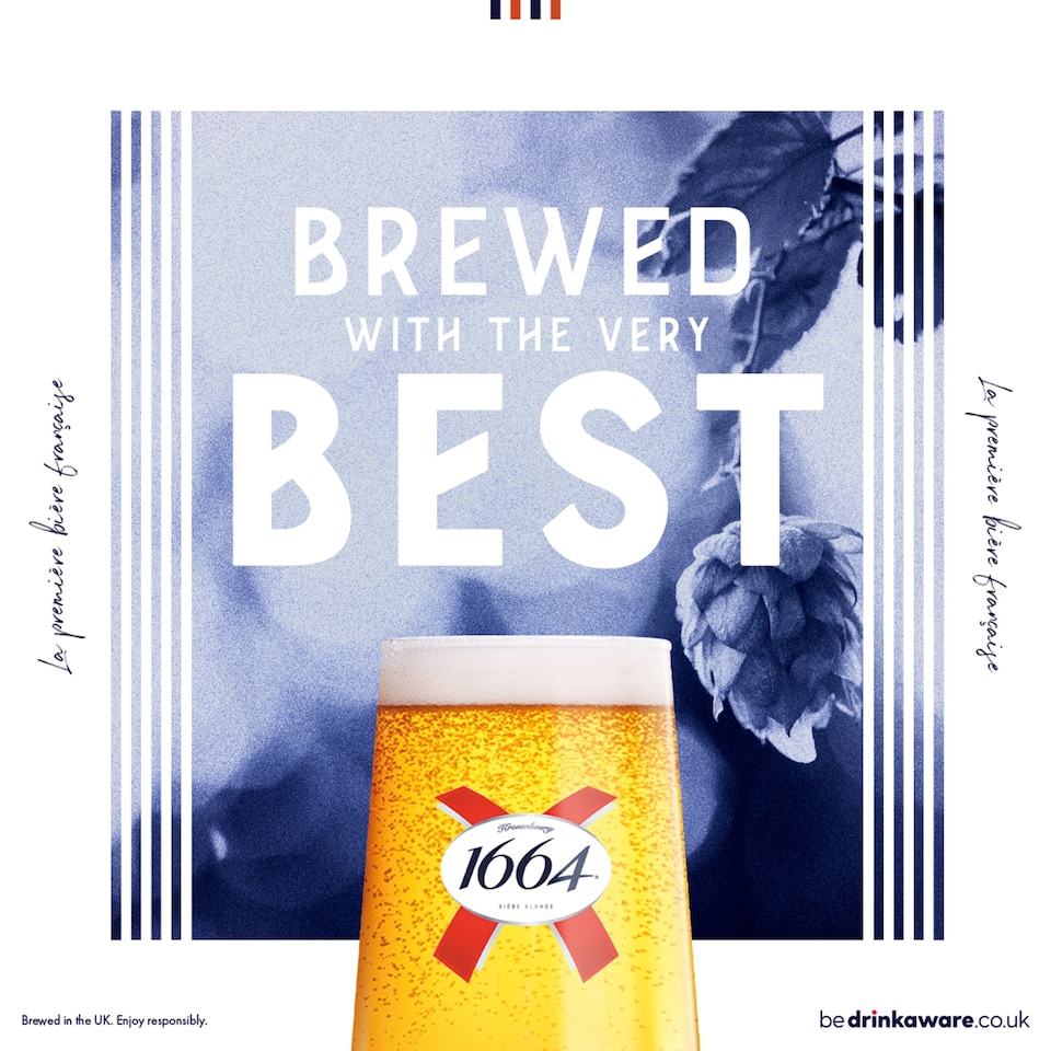 image 1 of Kronenbourg 1664 Lager Beer - 4 x 568ml Cans