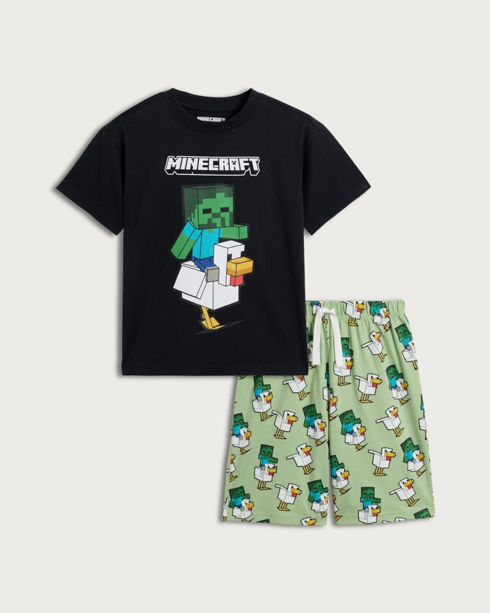 Minecraft 2-Piece Pure Cotton Pyjama Set in Multi