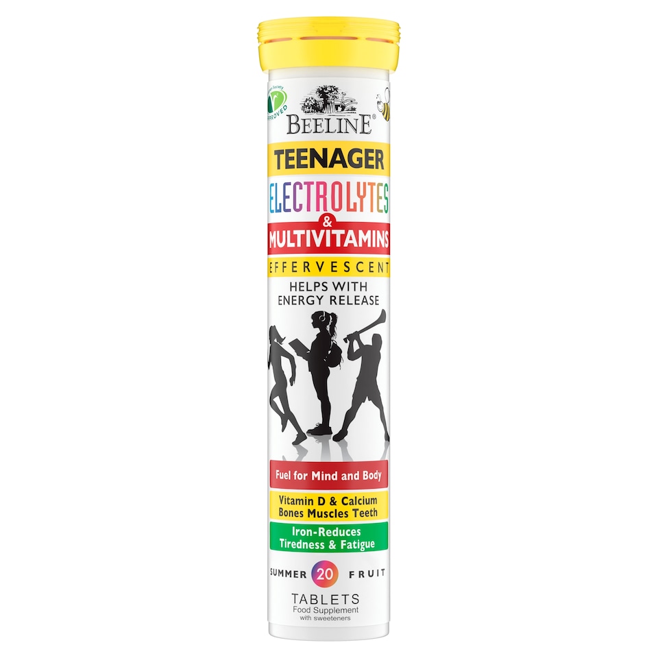 Beeline Teenager Electrolyte & Multivitamin Effervescent Tablets x 20 Summer Fruit Flavour