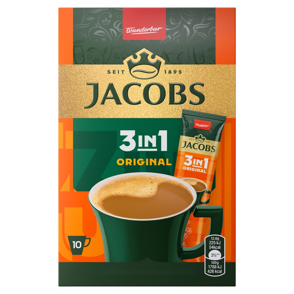 Jacobs Original 3in1 10 x 12,6 g (126 g)