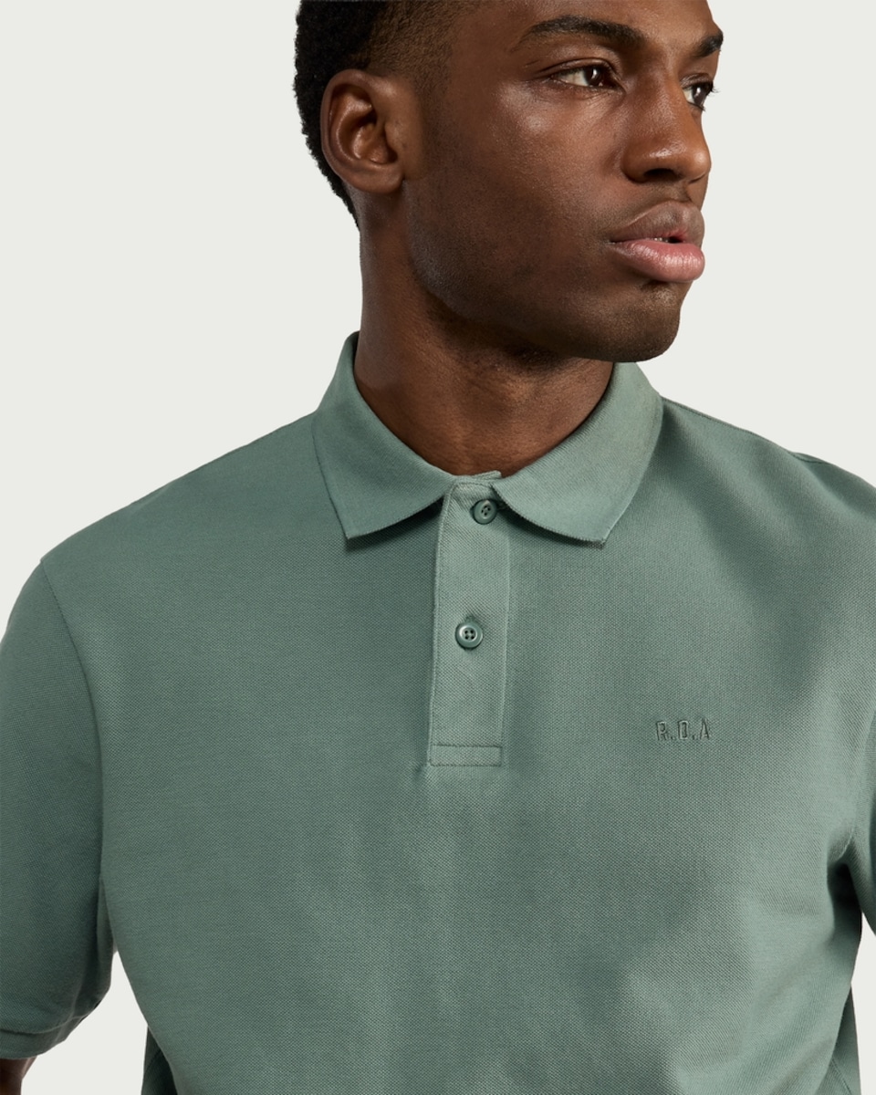 image 1 of RDA Pure Cotton Polo Shirt in Green