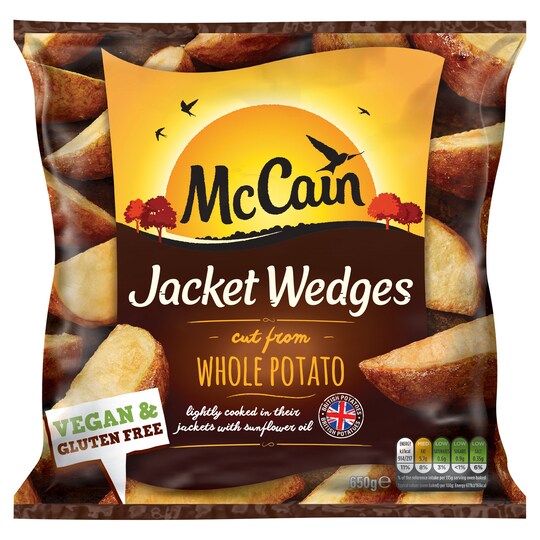 Mccain Jacket Wedges 650G Tesco Groceries
