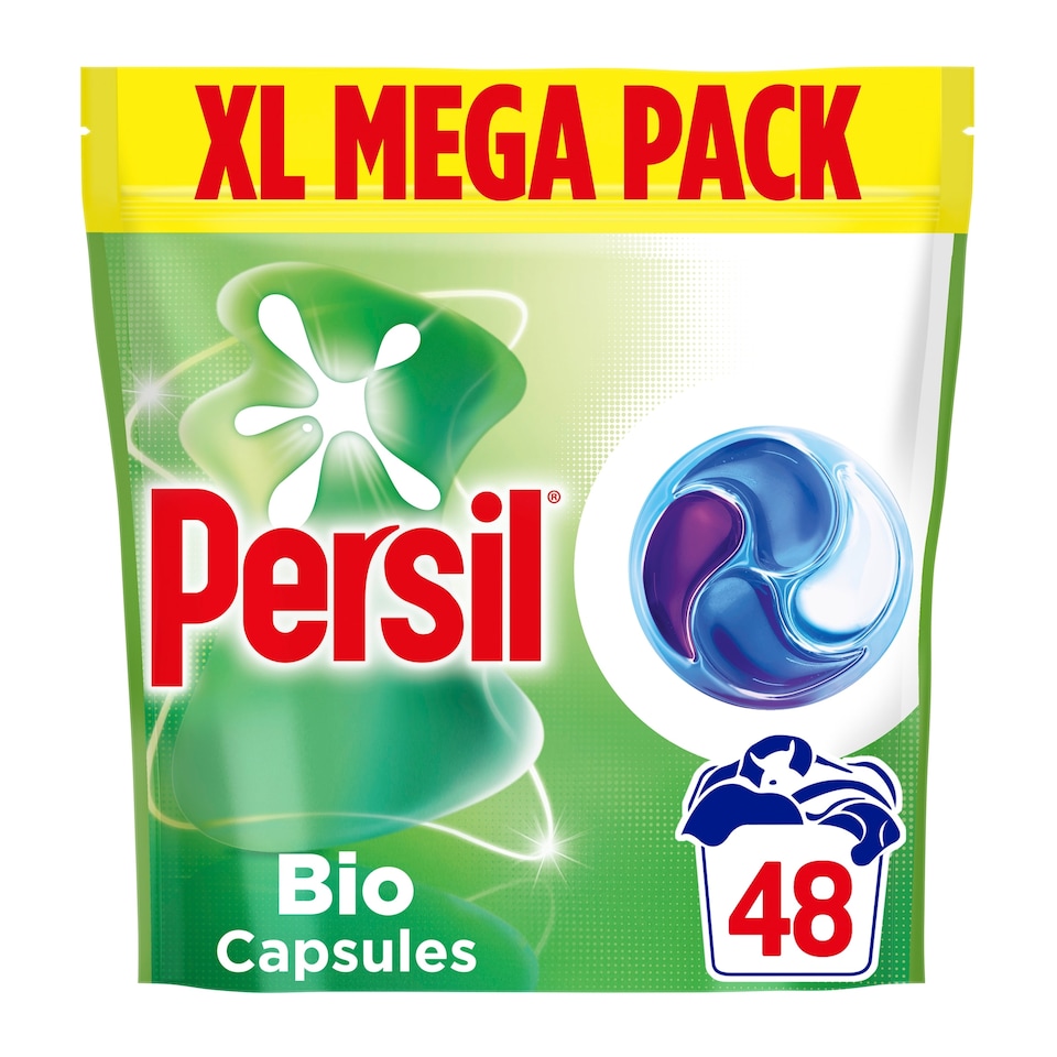 image 1 of Persil Bio 4 in 1 Laundry Washing Detergent Capsules XL Mega Pack 48 Washes 652g