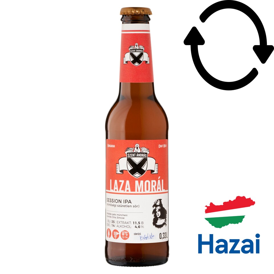 Szent András laza morál session IPA 4,6% 0,33 l
