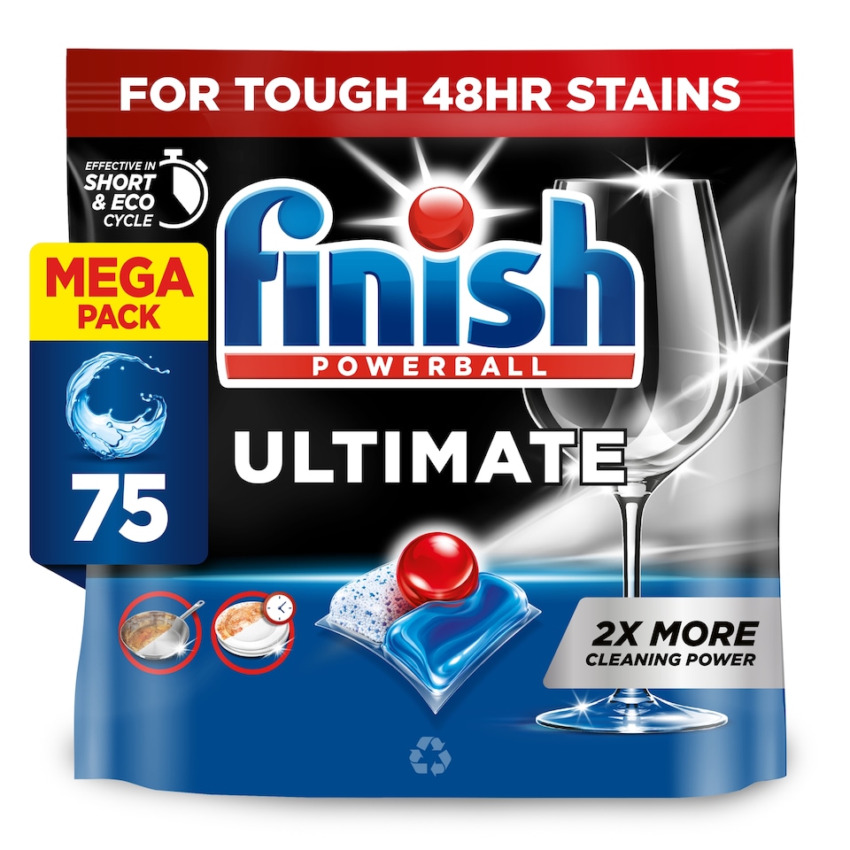 image 1 of Finish Ultimate All In One Deep Clean & Shine 75 Dishwasher Tablets 967.5g
