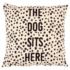 Fox & Ivy Dogs Sits Here Cushion