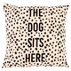 image 1 of Fox & Ivy Dogs Sits Here Cushion