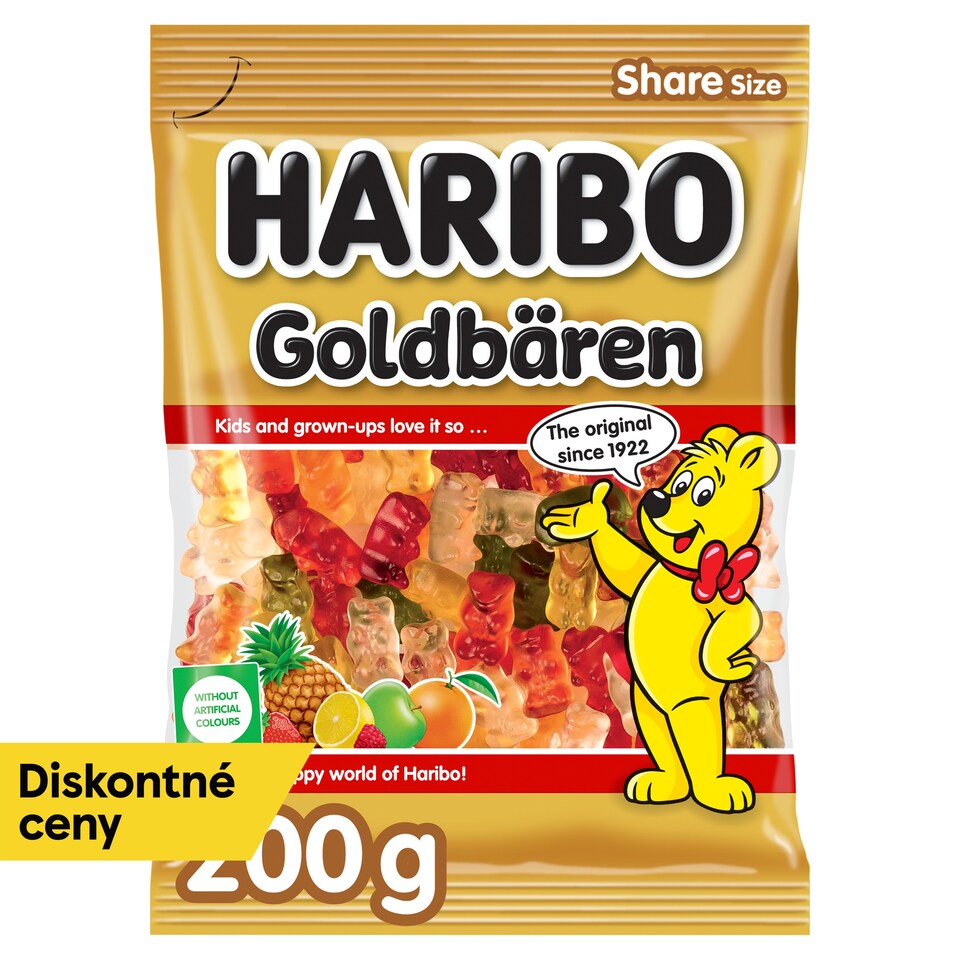 Haribo Goldbären želé s ovocnými príchuťami 200 g