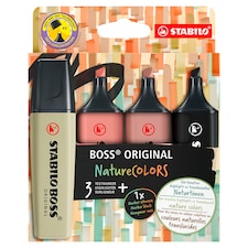 Stabilo Boss Original Nature Colors Set of Highlighters 4 pcs