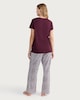image 3 of F&F Cotton Rich Cosy Days T-Shirt and Bottoms Pyjamas in Purple