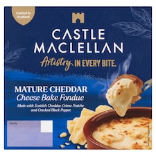 Castle MacLellan Mature Cheddar Cheese Bake Fondue 150g