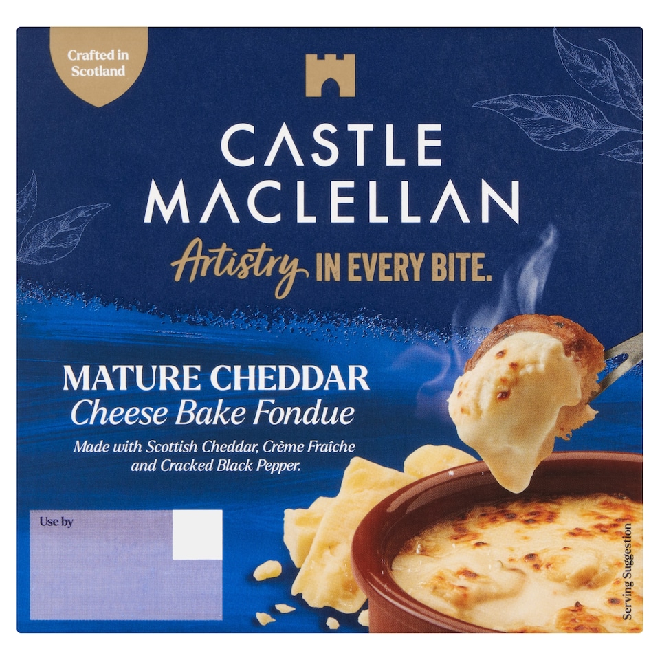 Castle MacLellan Mature Cheddar Cheese Bake Fondue 150g