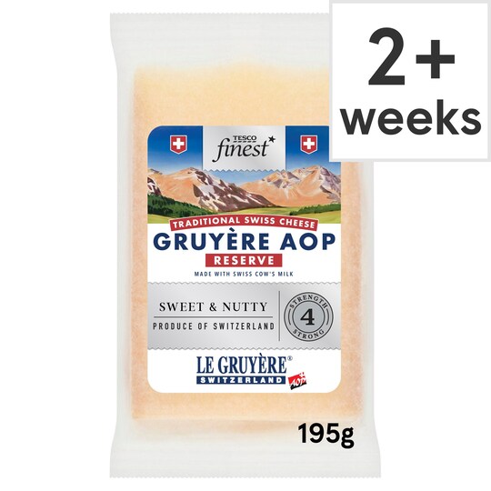 Tesco Finest Reserve Swiss Gruyere 195G Tesco Groceries