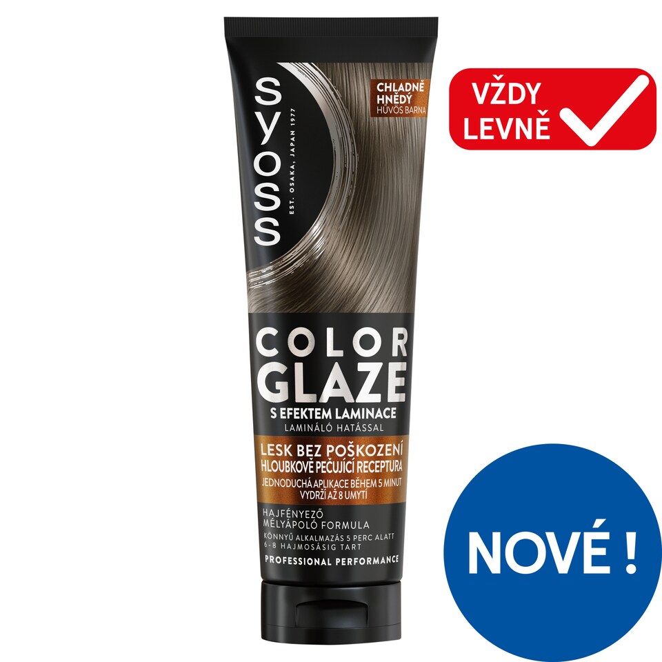 Syoss Color Glaze toner chladně hnědý 130ml