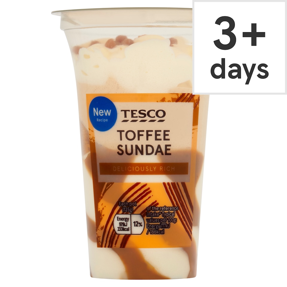 Tesco Toffee Sundae 125g