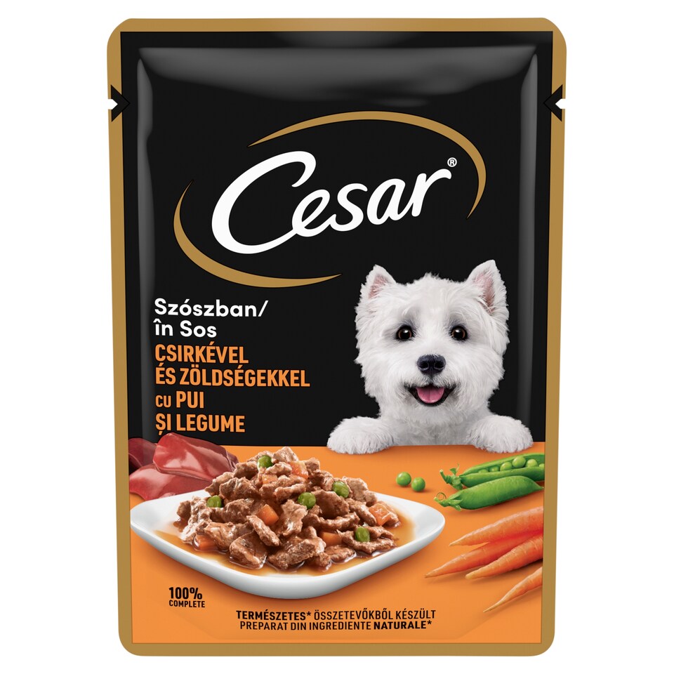 Cesar Complete Wet Food for Adult Dogs with Chicken and Vegetables 100 g