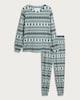 image 4 of F&F Fair Isle Print Top and Bottoms Pyjamas in Multi Green