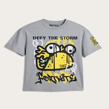 Fortnite Pure Cotton Graphic T-Shirt in Grey