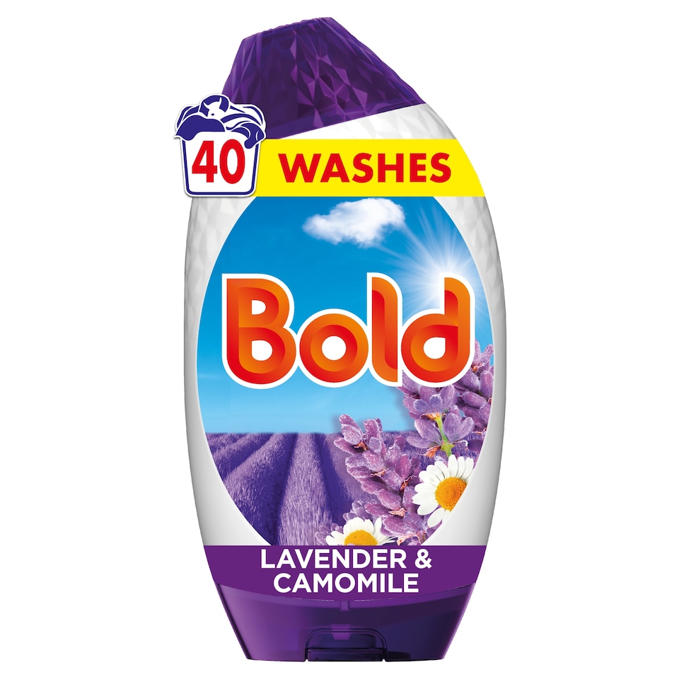 image 1 of Bold Gel Laundry Detergent - Lavender & Camomile 40 Washes 1.32L