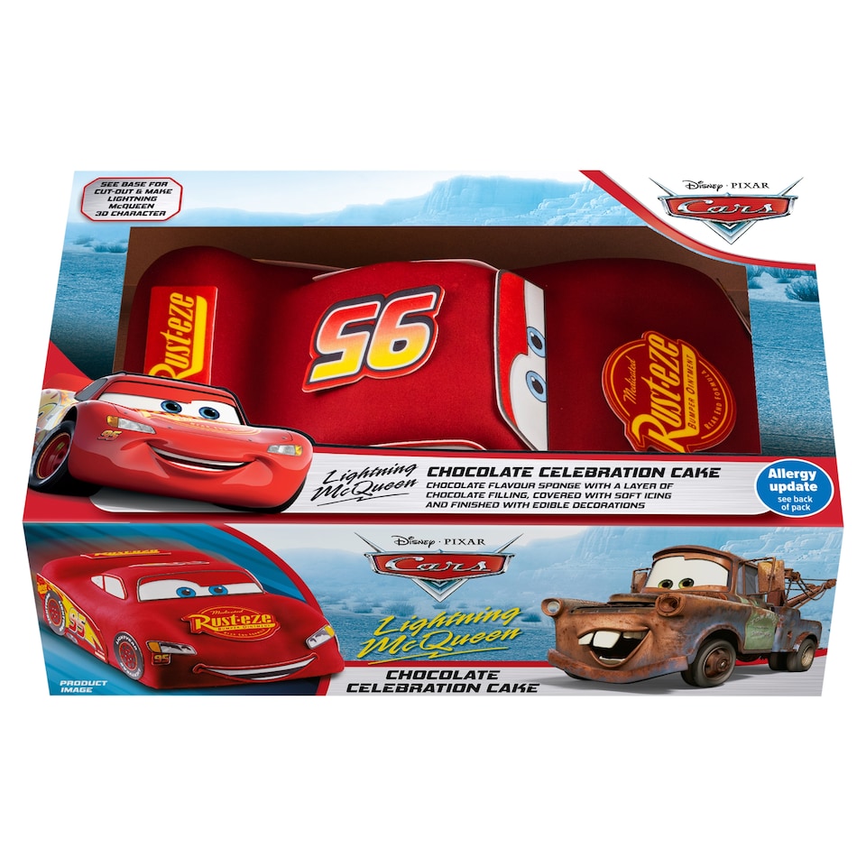 Disney Cars Lightning McQueen Chocolate Celebration Cake
