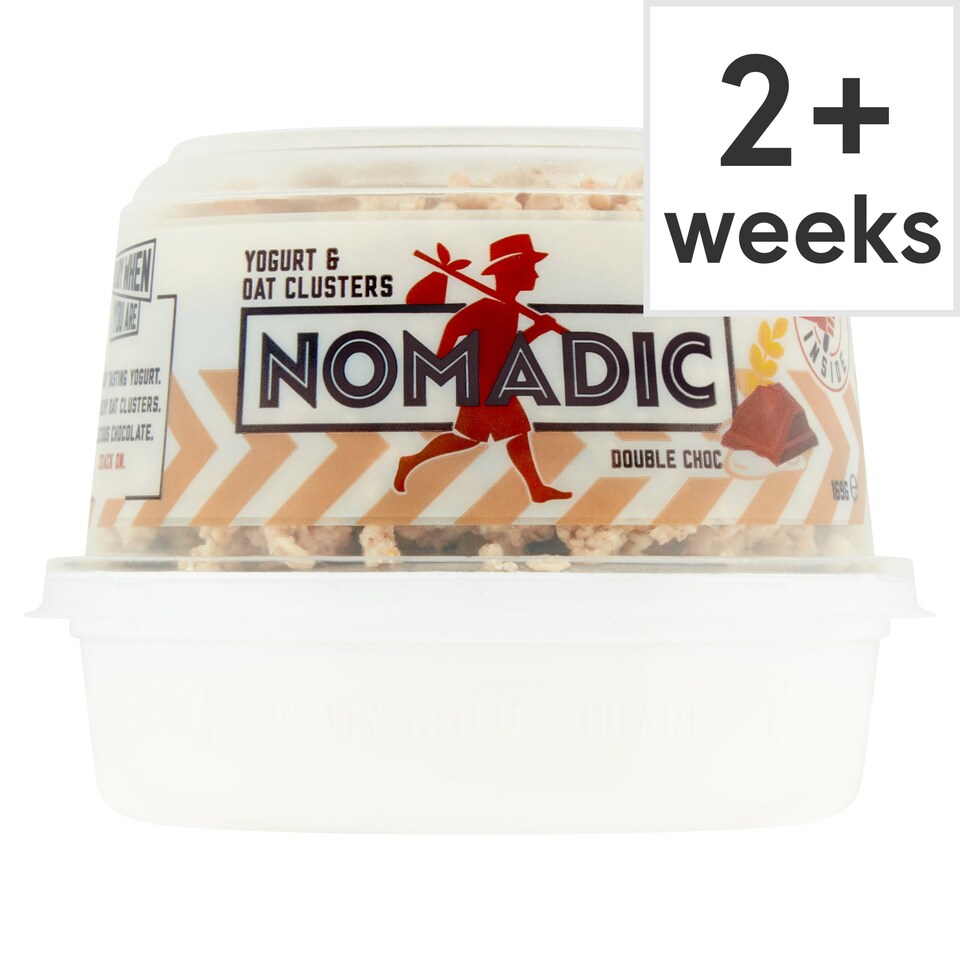 Nomadic Oats Chocolate & Natural Yogurt 169G Tesco Groceries