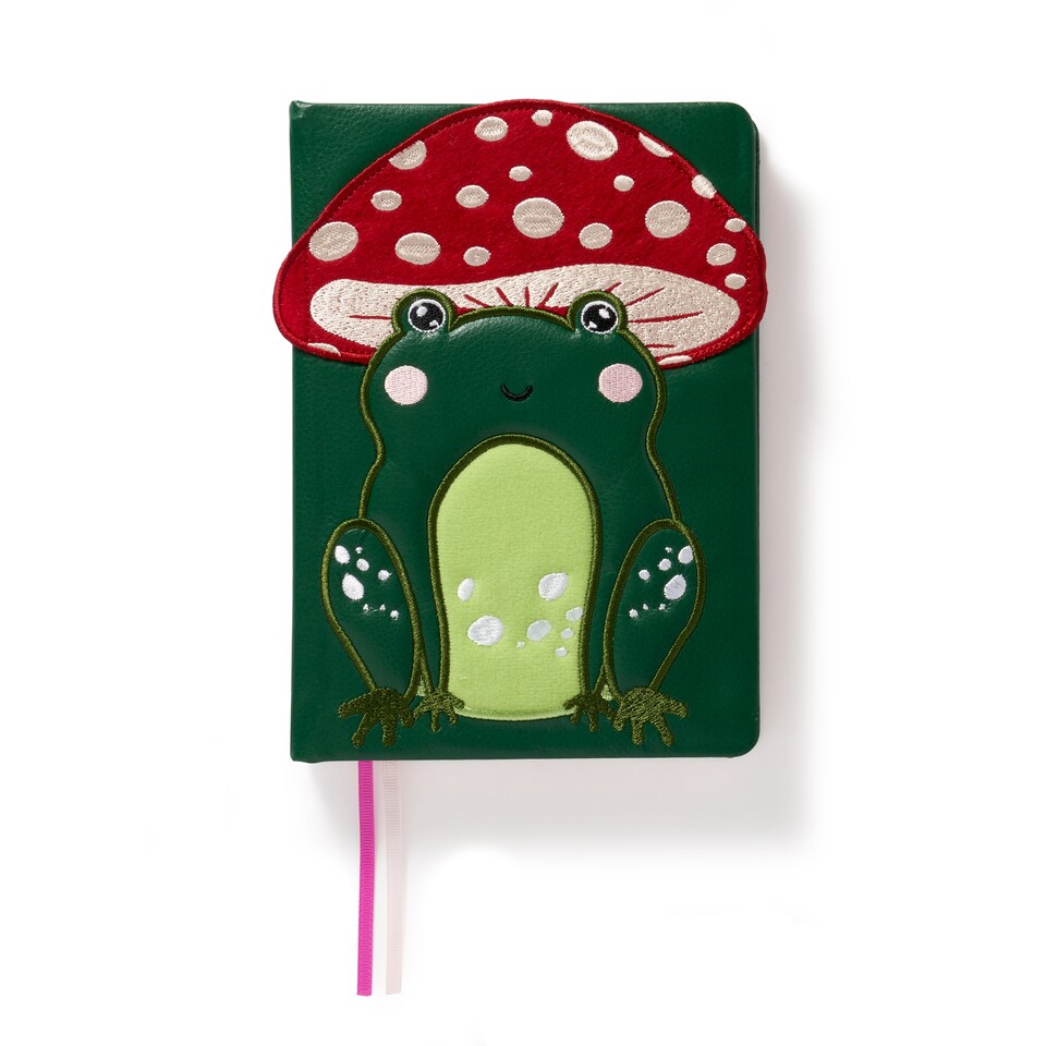 Paperchase Magic Forest A5 PU Frog Notebook
