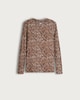 image 4 of F&F Cotton Rich Leopard Print Long Sleeved Top in Multi Brown