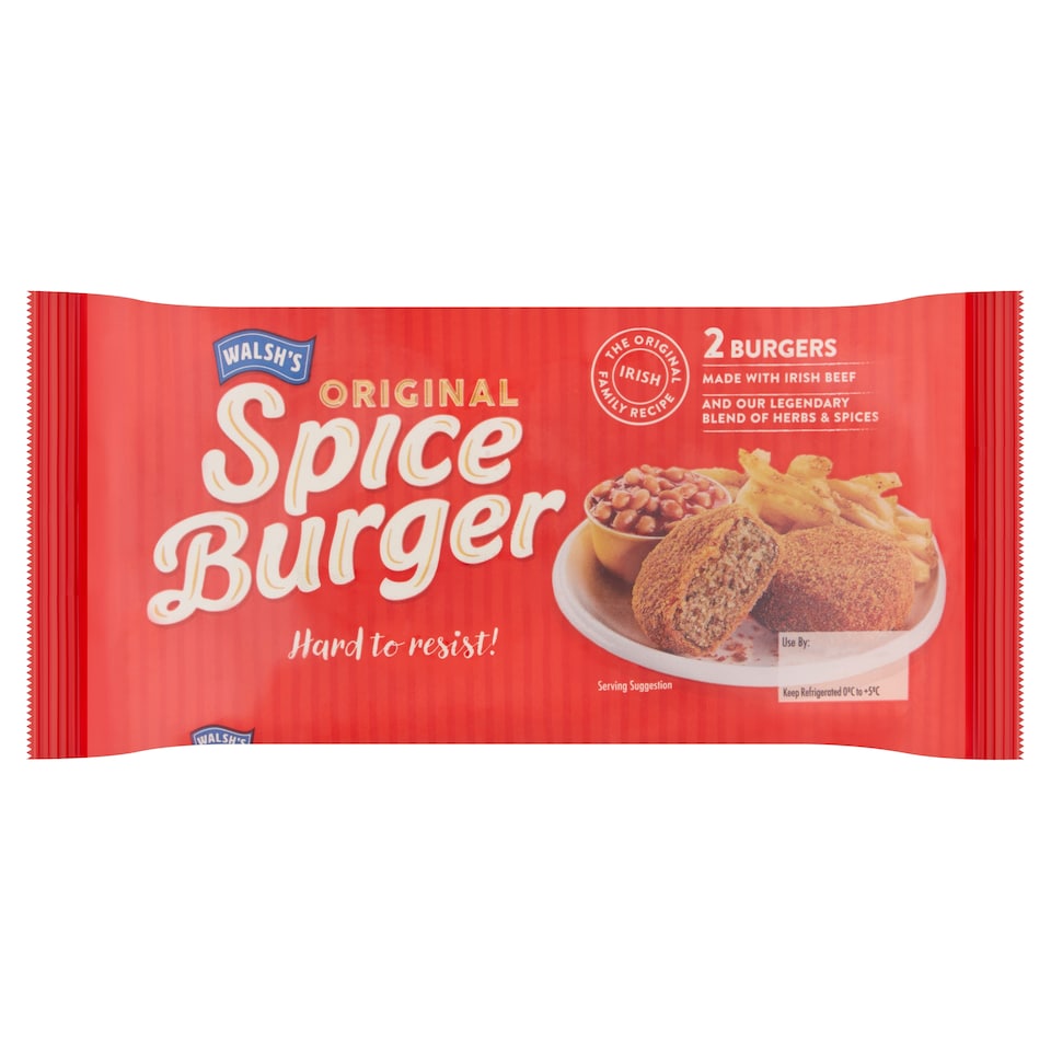 Walsh Family Foods Spiceburger 185G