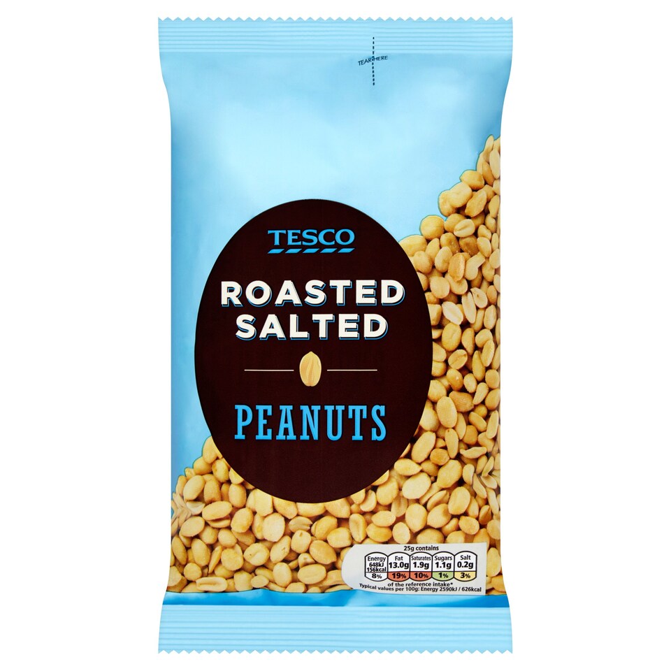 Tesco Roasted Salted Peanuts 550G
