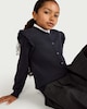 image 1 of F&F School Girls Pure Cotton Cardigan in Navy
