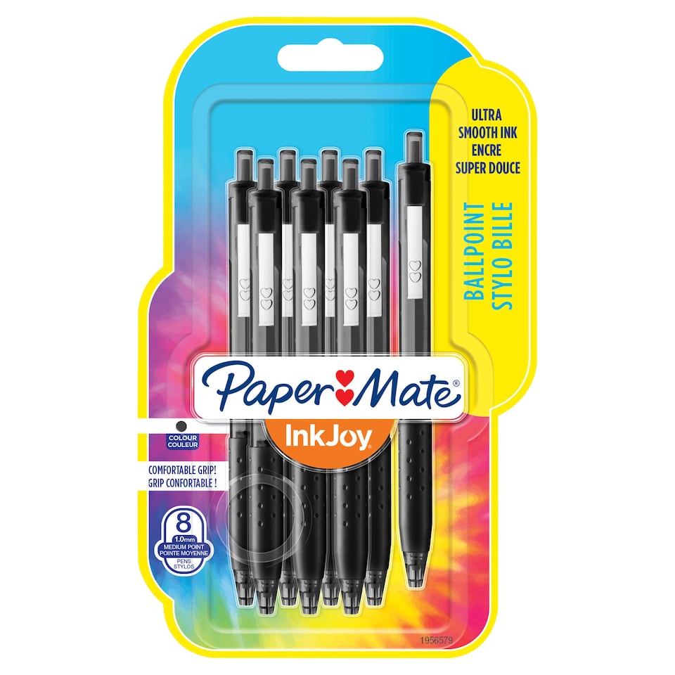 image 1 of Paper Mate InkJoy 300 Ballpoint Pens, Black, 8 Count