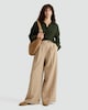 image 3 of F&F Button Up Long Sleeved Co-ord Shirt in Olive