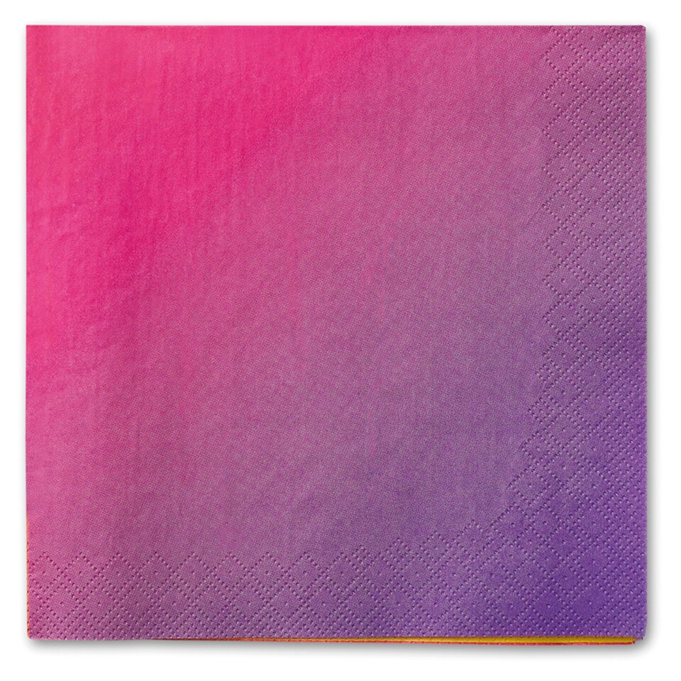 Tesco Pink Ombre Napkin 20 Pack