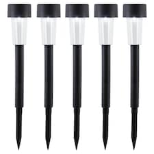 Tesco 5 Black Solar Stakes