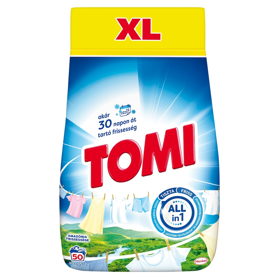 Tomi Amazónia Frissessége Detergent for White and Light Clothes 50 Washes 2,5 kg