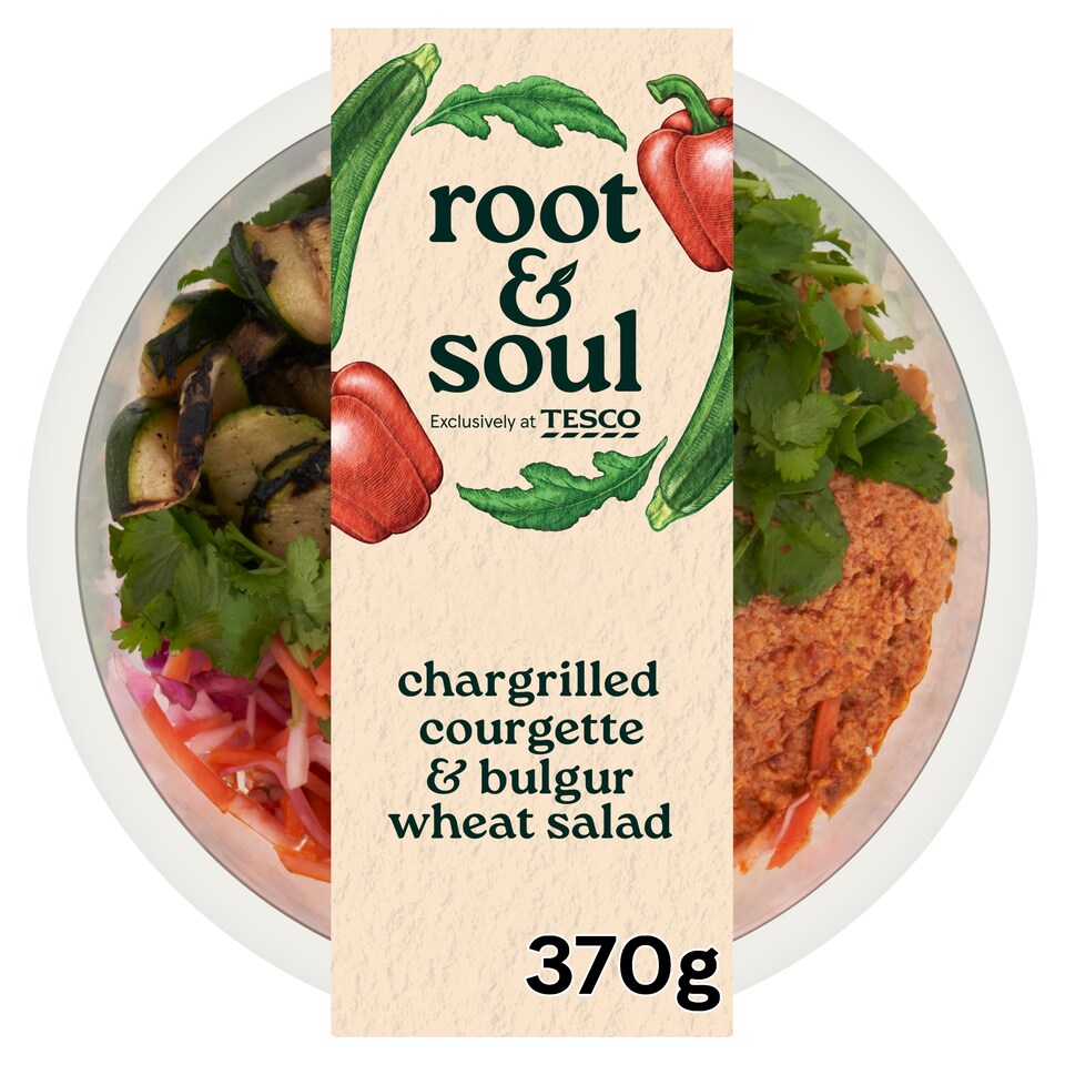 Root & Soul Chargrilled Courgette & Bulgar Wheat Salad 370g